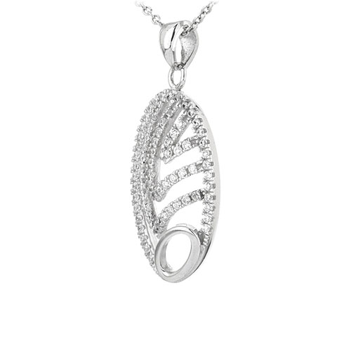 pendentif femme argent zirconium 8301064 pic2