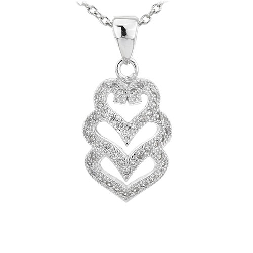 pendentif femme argent zirconium 8301065