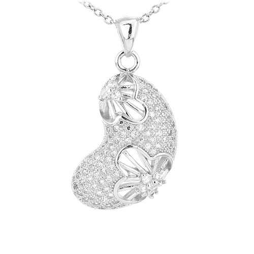 pendentif femme argent zirconium 8301066