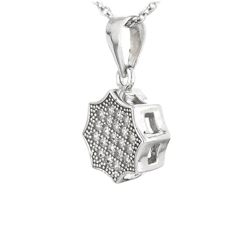 pendentif femme argent zirconium 8301069 pic2