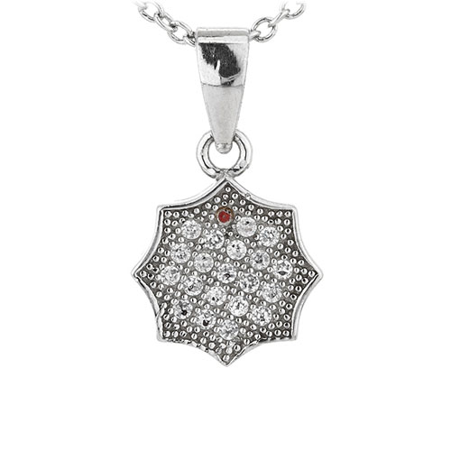 pendentif femme argent zirconium 8301069