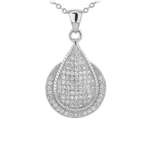 pendentif femme argent zirconium 8301070