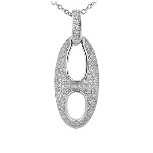 pendentif femme argent zirconium 8301073