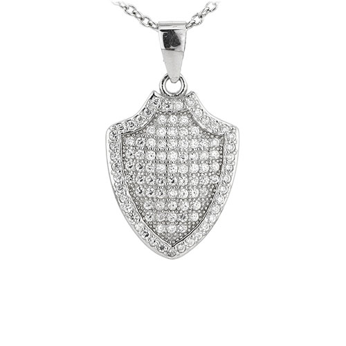 pendentif femme argent zirconium 8301076