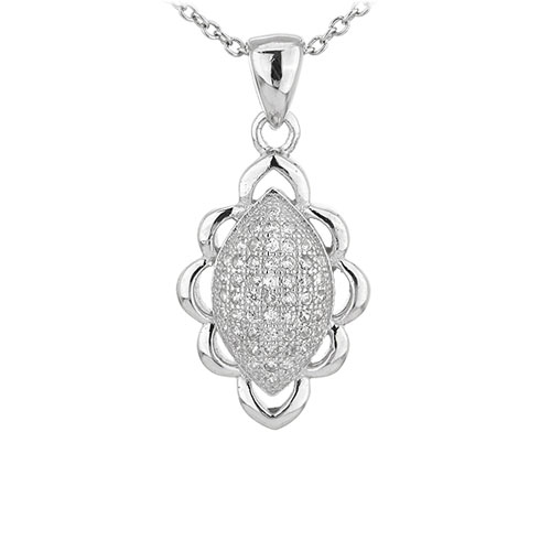 pendentif femme argent zirconium 8301077