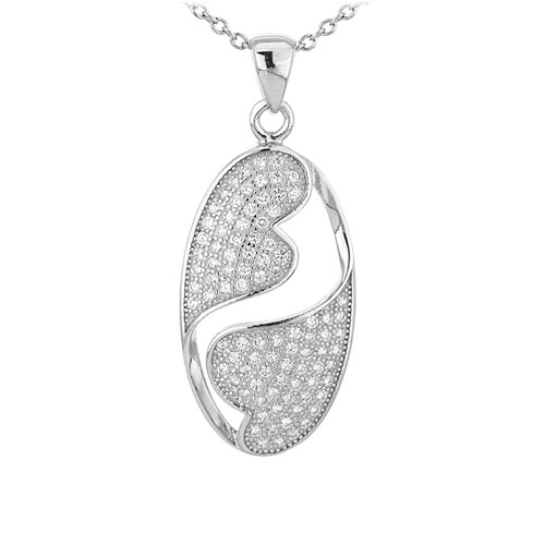 pendentif femme argent zirconium 8301080