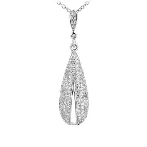 pendentif femme argent zirconium 8301081