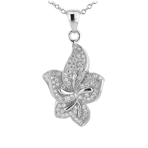 pendentif femme argent zirconium 8301082