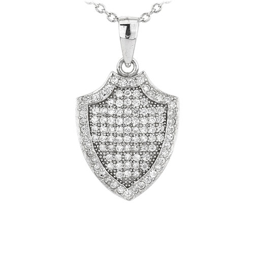 pendentif femme argent zirconium 8301085