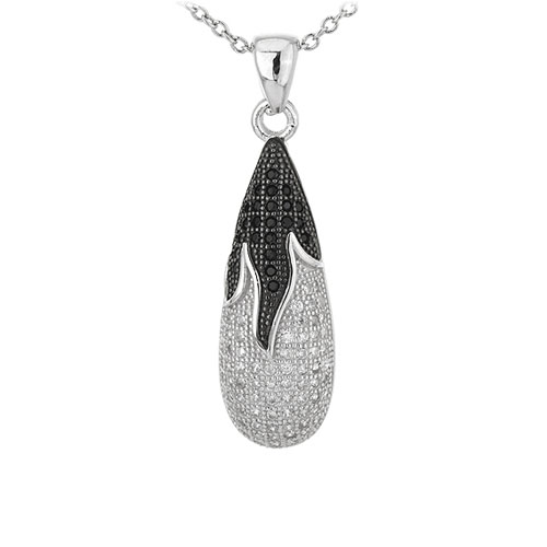 pendentif femme argent zirconium 8301089