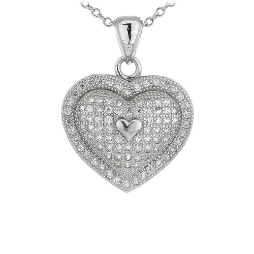 pendentif femme argent zirconium 8301094