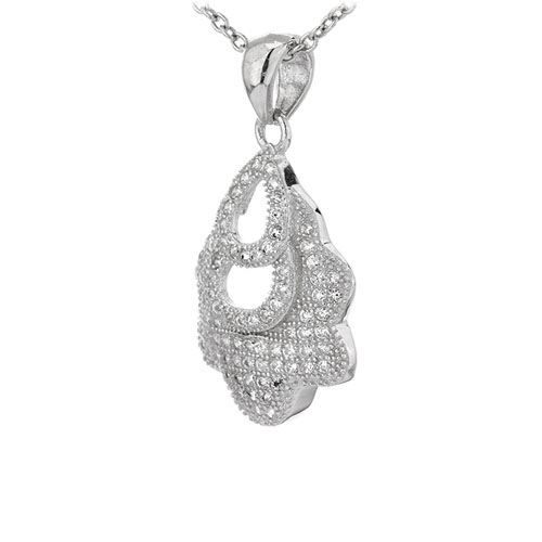 pendentif femme argent zirconium 8301095 pic2