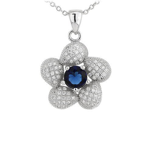 pendentif femme argent zirconium 8301108