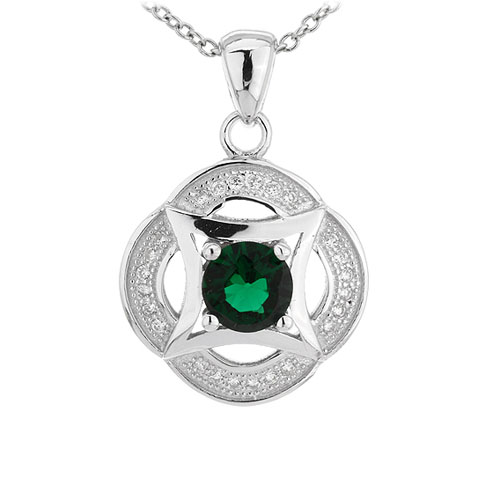 pendentif femme argent zirconium 8301110