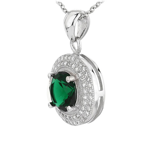 pendentif femme argent zirconium 8301113 pic2