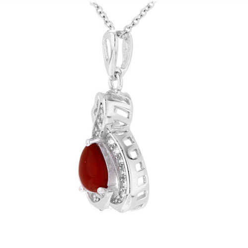 pendentif femme argent zirconium agate 8300386 pic2