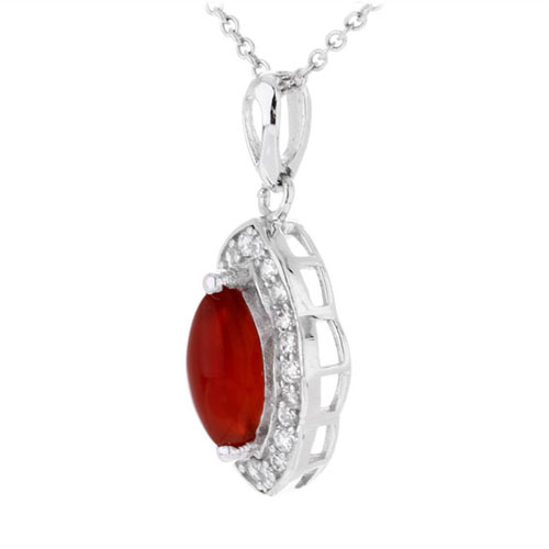 pendentif femme argent zirconium agate 8300387 pic2