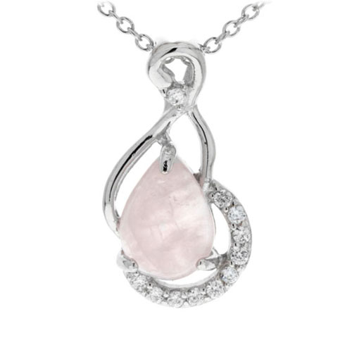 pendentif femme argent zirconium cristal 8300259