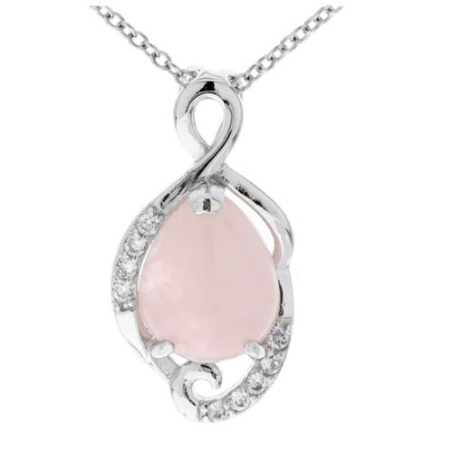 pendentif femme argent zirconium cristal 8300262