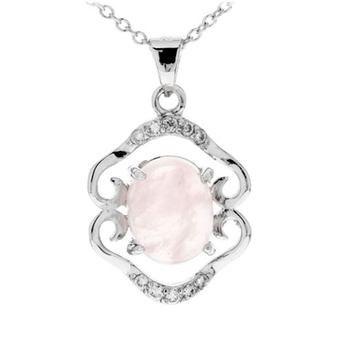 pendentif femme argent zirconium cristal 8300269