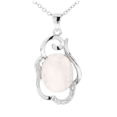 pendentif femme argent zirconium cristal 8300271