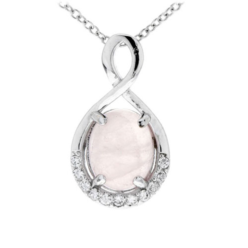 pendentif femme argent zirconium cristal 8300275