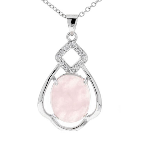 pendentif femme argent zirconium cristal 8300276