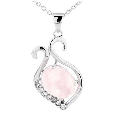 pendentif femme argent zirconium cristal 8300278