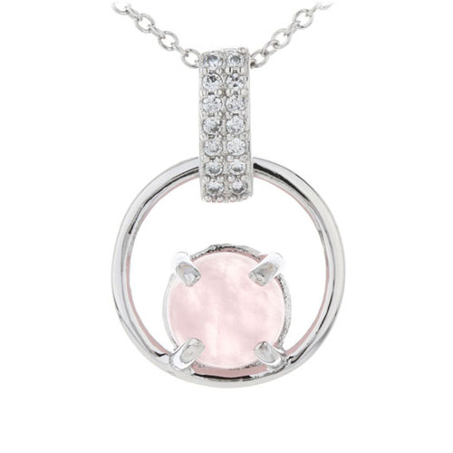 pendentif femme argent zirconium cristal 8300281