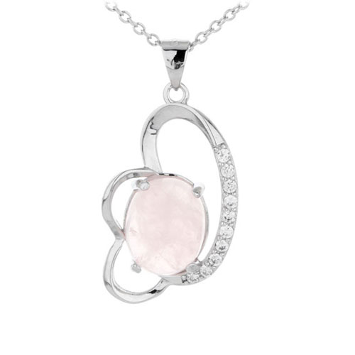 pendentif femme argent zirconium cristal 8300282