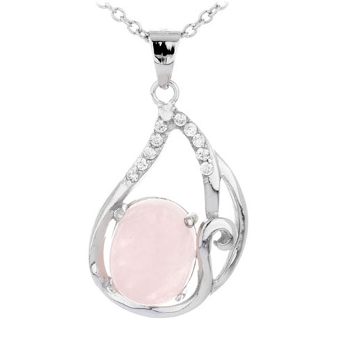 pendentif femme argent zirconium cristal 8300288
