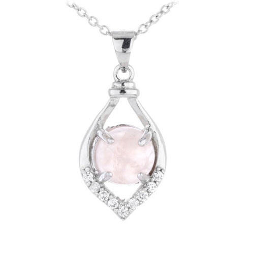 pendentif femme argent zirconium cristal 8300290