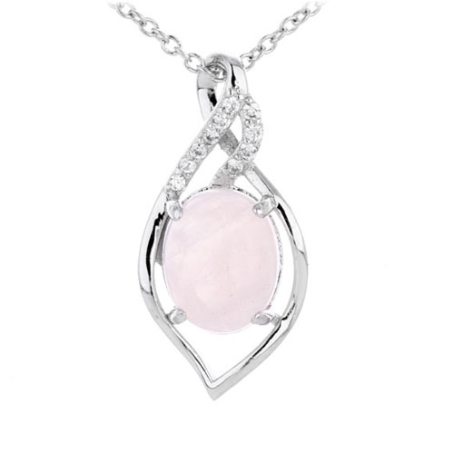 pendentif femme argent zirconium cristal 8300291