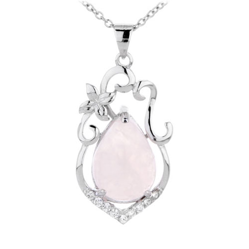 pendentif femme argent zirconium cristal 8300299