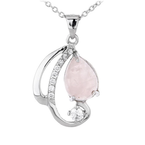 pendentif femme argent zirconium cristal 8300301