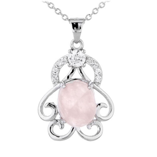 pendentif femme argent zirconium cristal 8300303