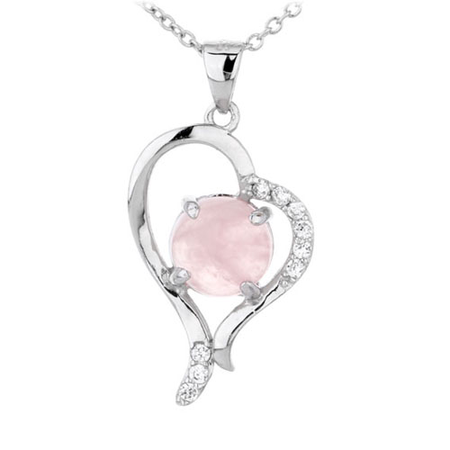 pendentif femme argent zirconium cristal 8300304