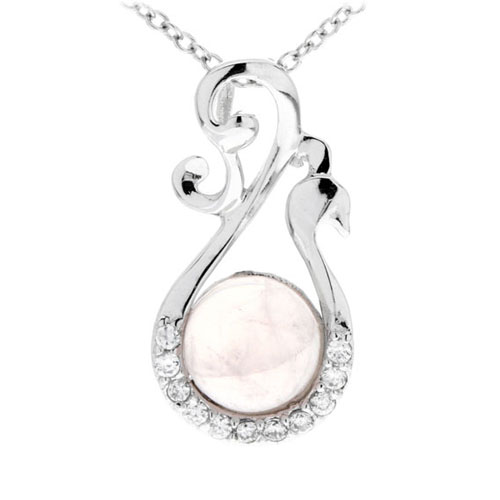 pendentif femme argent zirconium cristal 8300308