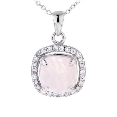 pendentif femme argent zirconium cristal 8300364