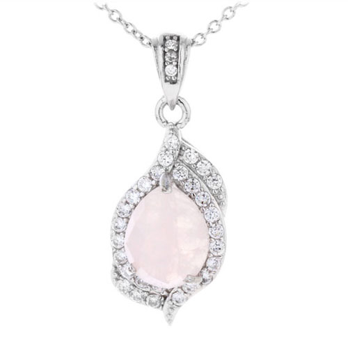 pendentif femme argent zirconium cristal 8300365