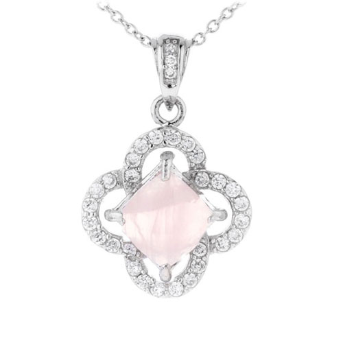 pendentif femme argent zirconium cristal 8300367