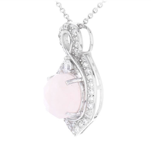 pendentif femme argent zirconium cristal 8300369 pic2