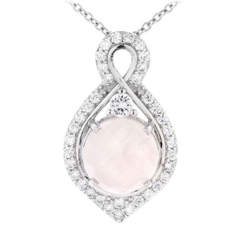 pendentif femme argent zirconium cristal 8300369