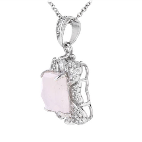 pendentif femme argent zirconium cristal 8300370 pic2