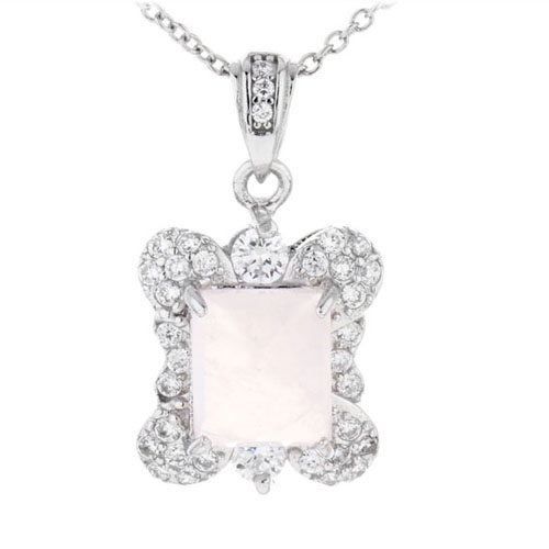 pendentif femme argent zirconium cristal 8300370