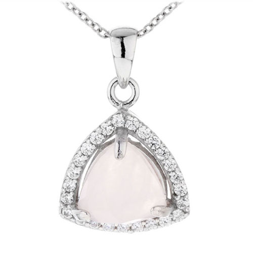 pendentif femme argent zirconium cristal 8300371