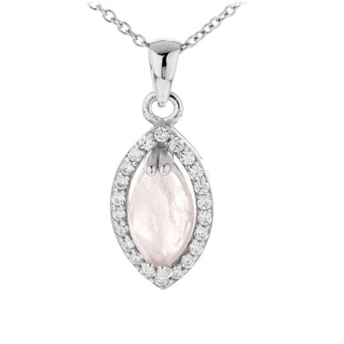 pendentif femme argent zirconium cristal 8300372