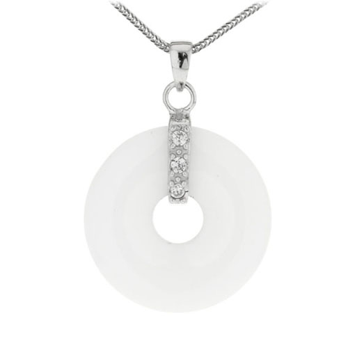 pendentif femme argent zirconium diamant 8300116