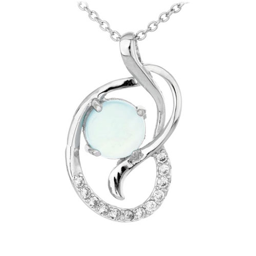 pendentif femme argent zirconium diamant 8300310