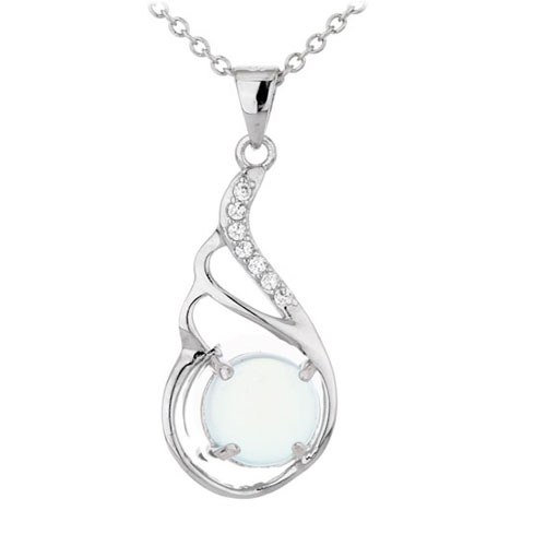 pendentif femme argent zirconium diamant 8300312